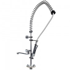 Endüstriyel Mutfak Bataryası Tezgaha Monte Ara Musluklu Çevirmeli